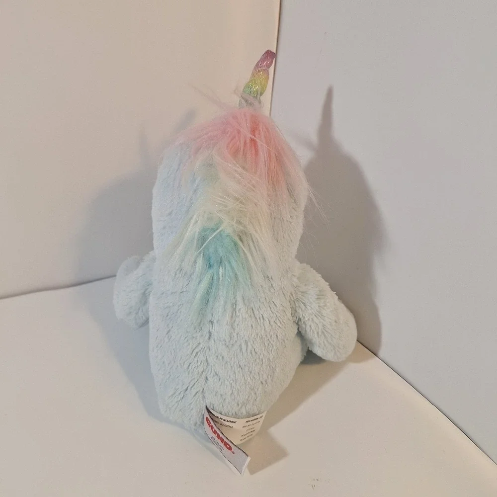 GUND Dazzle Slothicorn Plush Stuffed Toy pastel turquoise color